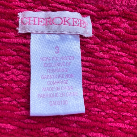 Cherokee Girls Multi Pink Zip-up Hoodie Size 3 - Picture 6 of 8